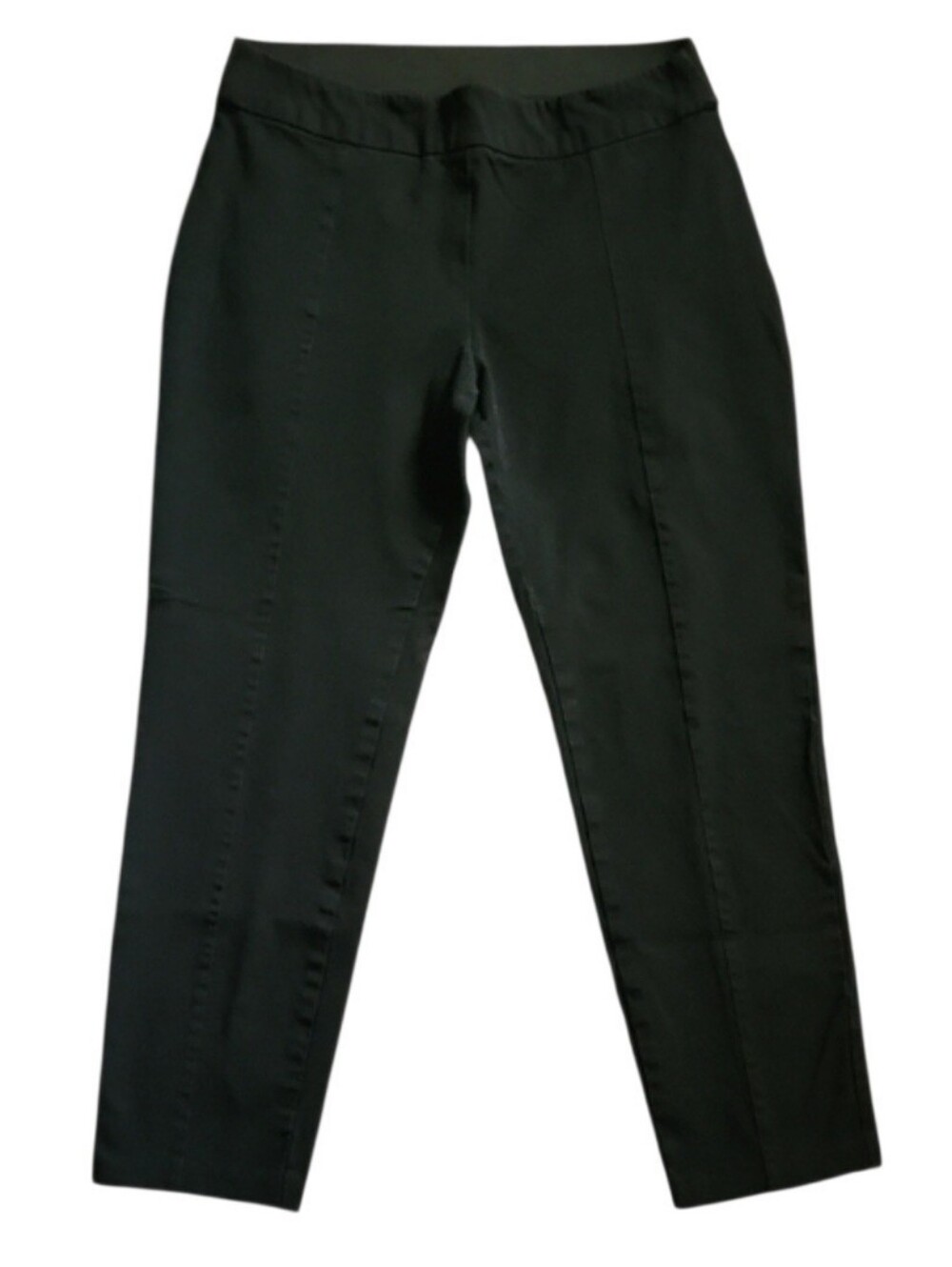A New Day Black Ponte Pants With Pintuck Seam Down Each Leg-Size 8